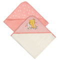 Set 2 toallas bebé Gerber con capucha rosa 66×76 cm algodón-OSZ