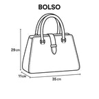 Bolsa castelli piel genuina crossbody elegante mujer