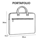 Portafolio castelli piel genuina laptop 17 pulgadas