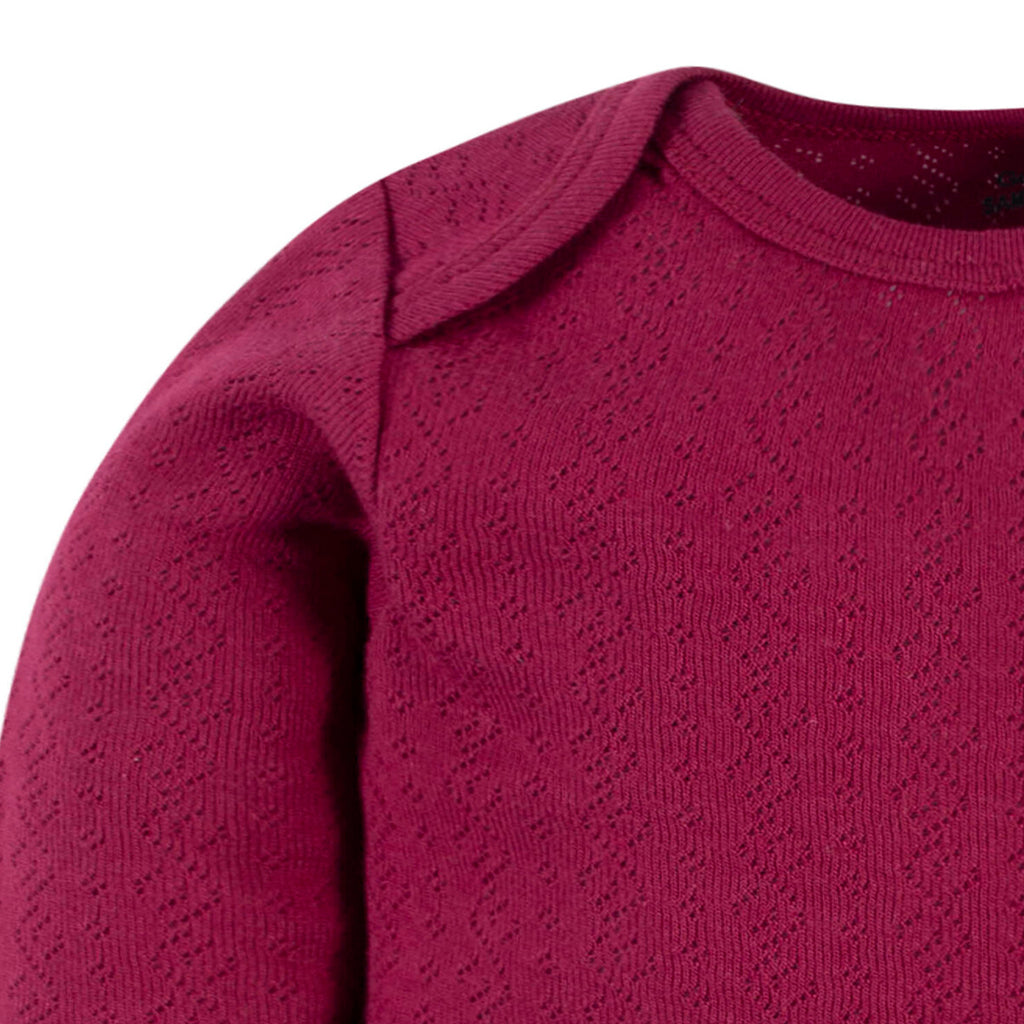Pañalero Gerber rojo body bebé algodón niña o niño-3-6M