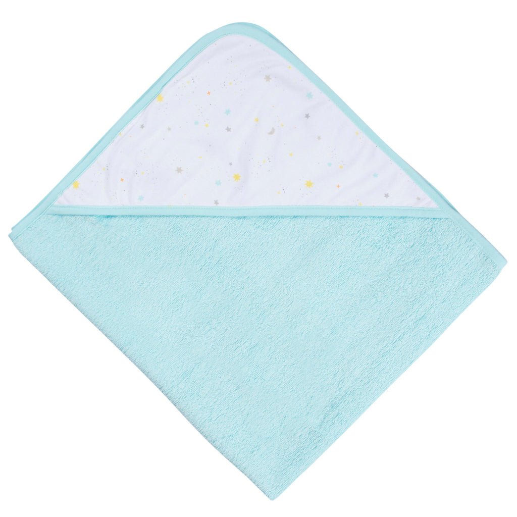 Set 2 toallas Gerber bebé capucha algodón azul 66×76 cm-OSZ