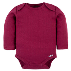 Pañalero Gerber rojo body bebé algodón niña o niño-6-9M