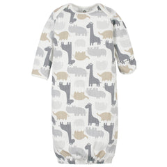 Set 4 piezas Gerber 2 camisones 2 gorritos algodón orgánico-0-6M