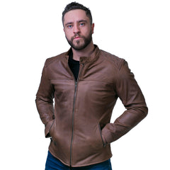 Chamarra piel borrego grasso castelli caballero western-XL