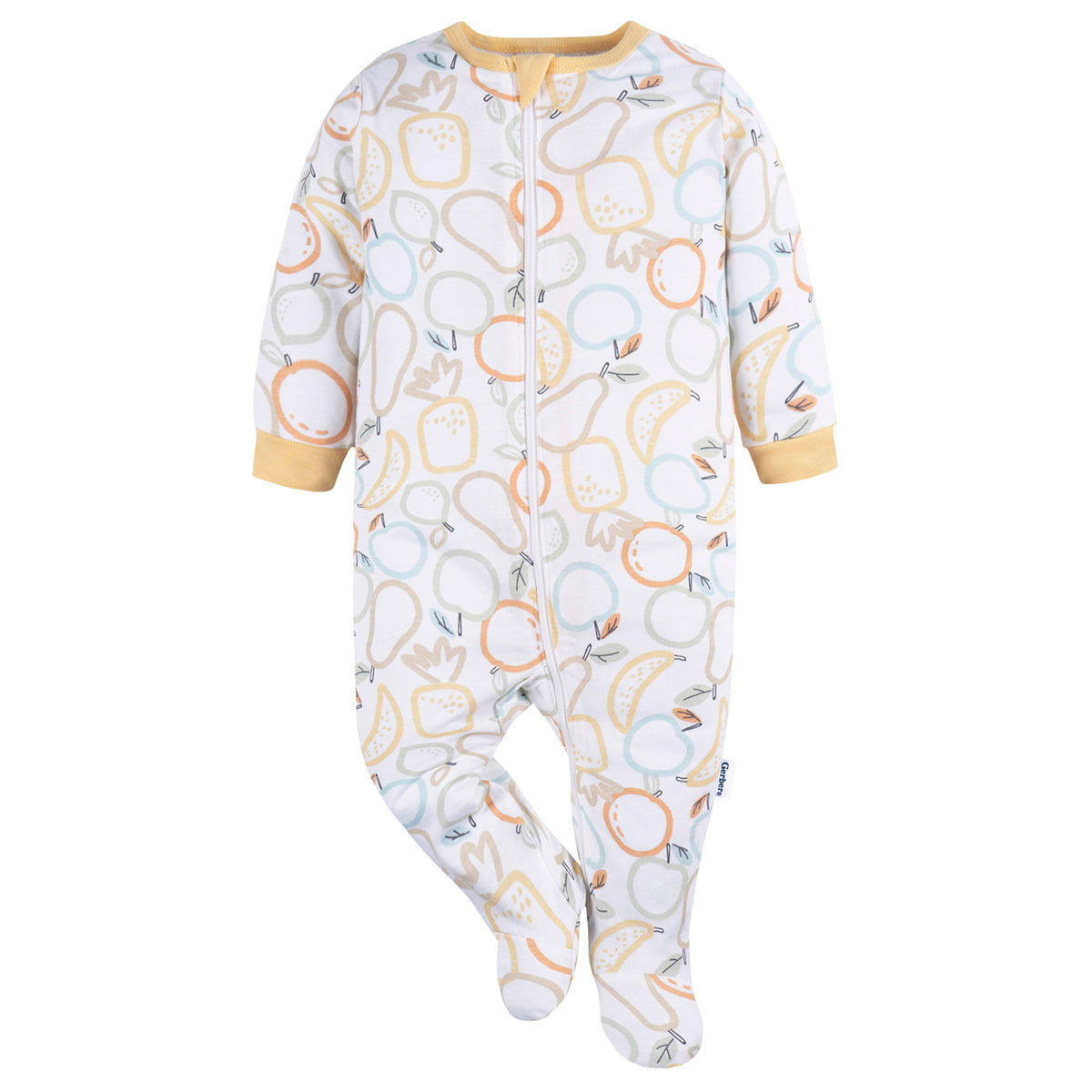 Mameluco Gerber blanco bebé body niño niña ropa dormir-0M