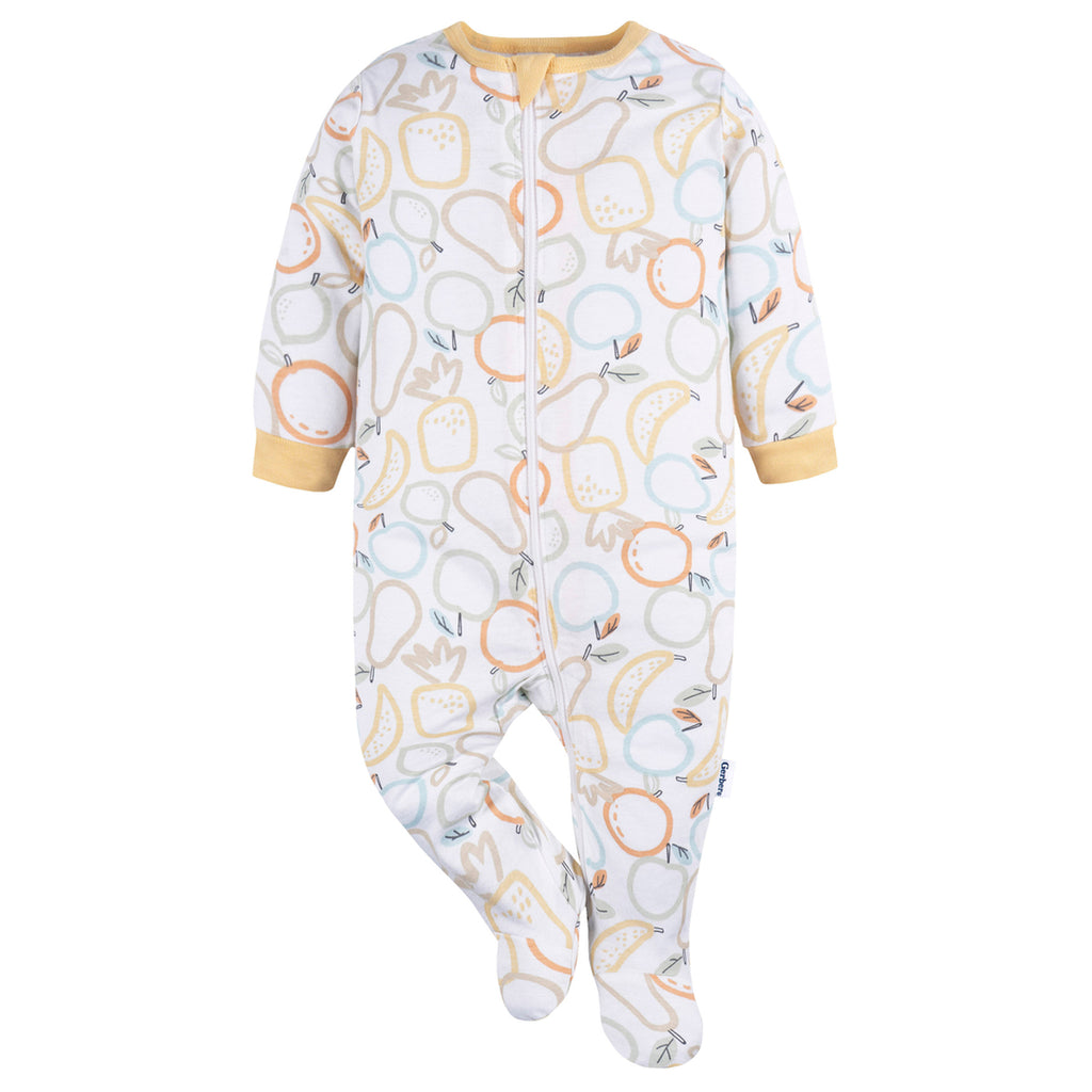 Mameluco Gerber blanco bebé body niño niña ropa dormir-6-9M