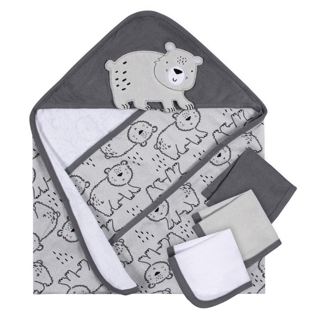 Set 4 toallas bebé Gerber con capucha algodón suave-OSZ