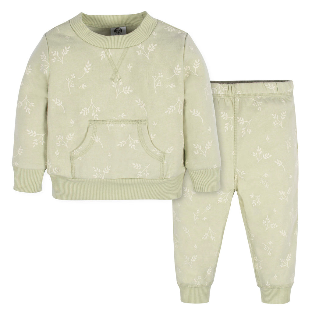 Conjunto Gerber 2 Piezas Sudadera Y Pantalón Algodón Niña-18M