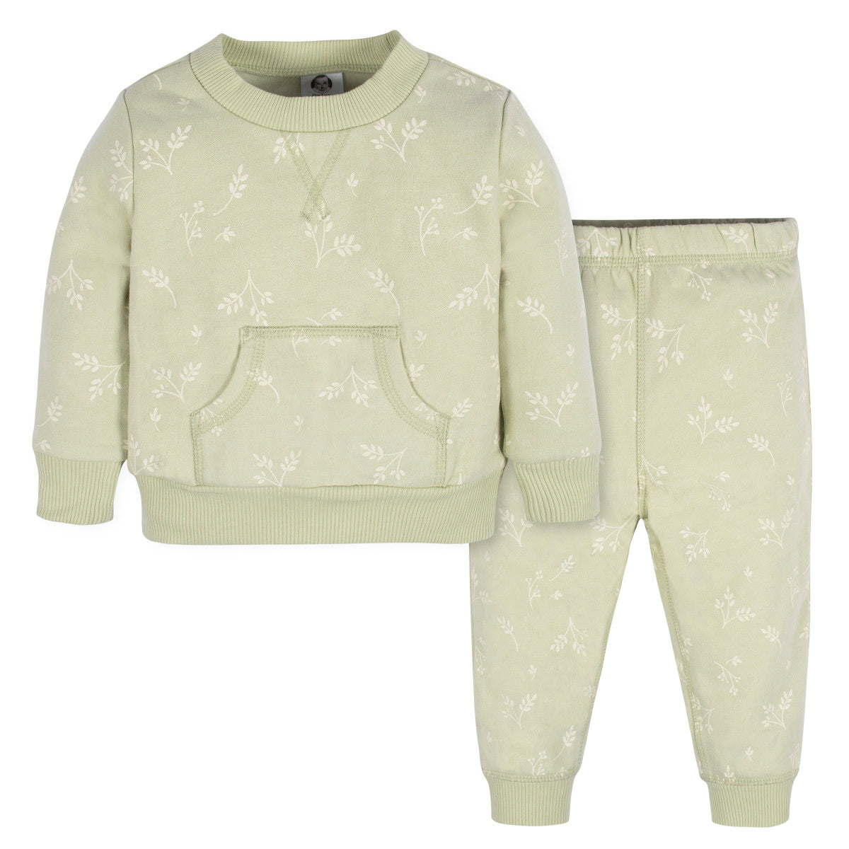 Conjunto Gerber 2 Piezas Sudadera Y Pantalón Algodón Niña-18M