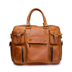 Portafolio piel genuina castelli laptop 17 pulgadas hombre