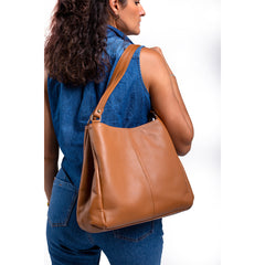 Bolsa castelli dama piel genuina con 5 compartimentos