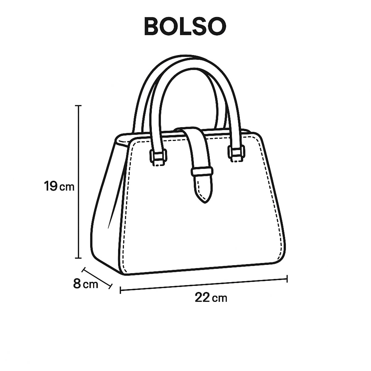 Bolsa castelli dama croco piel genuina correa desmontable