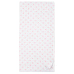 Mantas Gerber algodón bebé set blanco rosa x5 suaves y seguras