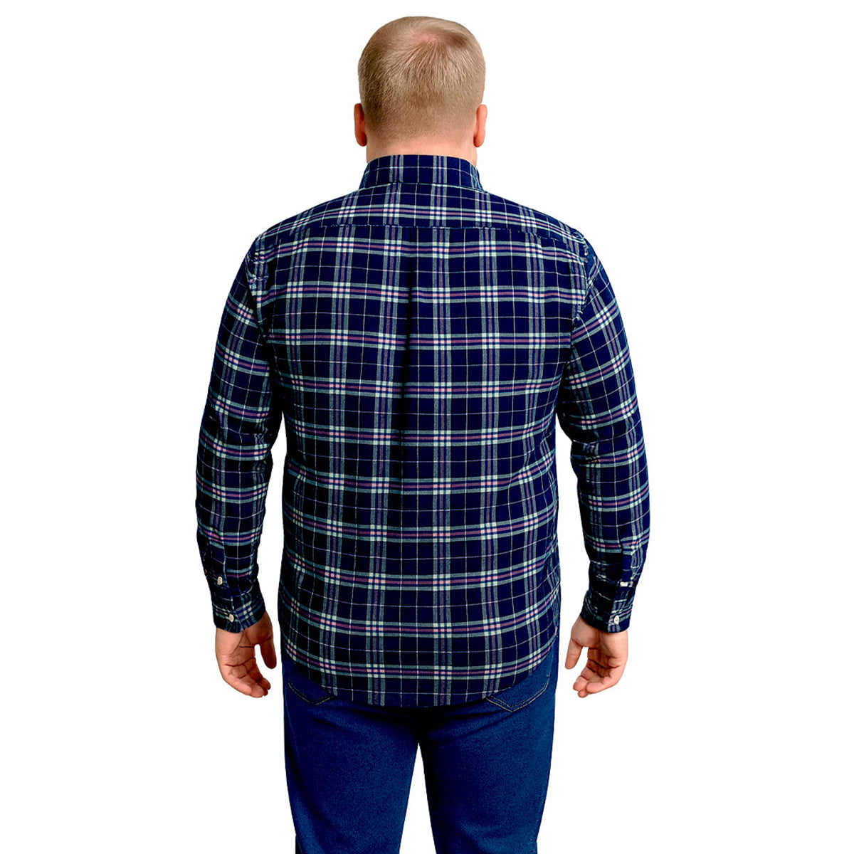 Camisa cuadros Big Kong tallas grandes hombre manga larga XL-XL