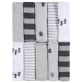 Pack 10 toallitas bebé Gerber algodón felpa gris y blanco-OSZ