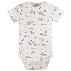 Pañalero Gerber blanco naranja body bebé conjunto unisex-12M