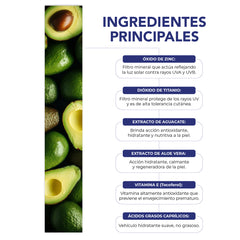 Pantalla protector solar mineral BE AES 50+ óxido de zinc