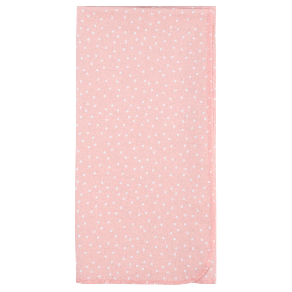 Mantas Gerber algodón bebé set gris blanco rosa x5 suaves y seguras