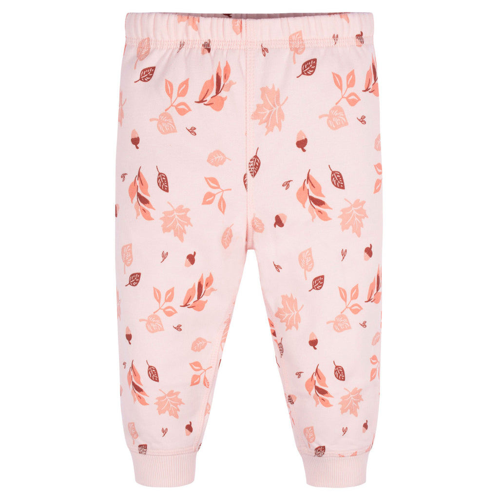 Conjunto Gerber ropa cómoda bebé niña rosa 2 piezas-3T