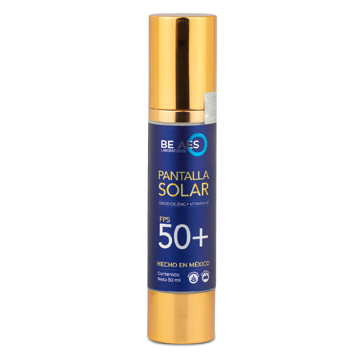 Pantalla protector solar mineral BE AES 50+ óxido de zinc