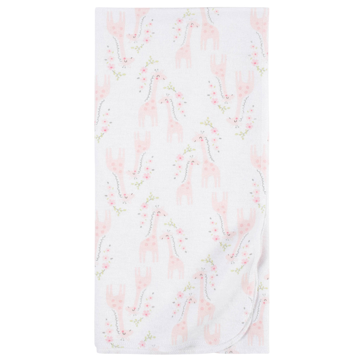 Mantas Gerber algodón bebé set gris blanco rosa x5 suaves y seguras