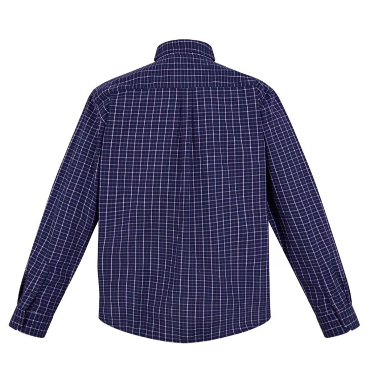 Camisa Big Kong manga larga tallas grandes azul cuadros XL-XL