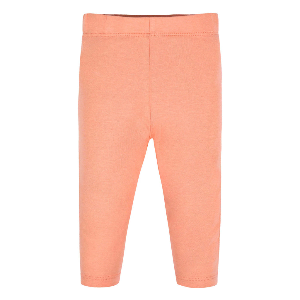 Conjunto Gerber niña vestido y leggings color naranja-5T