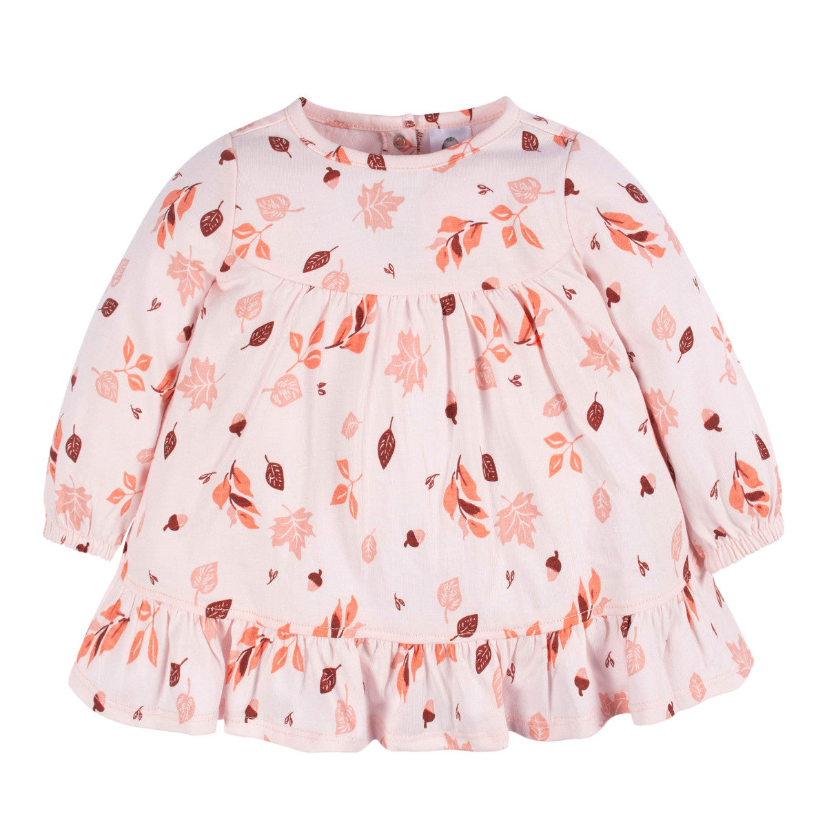 Conjunto Gerber niña vestido y leggings color naranja-4T