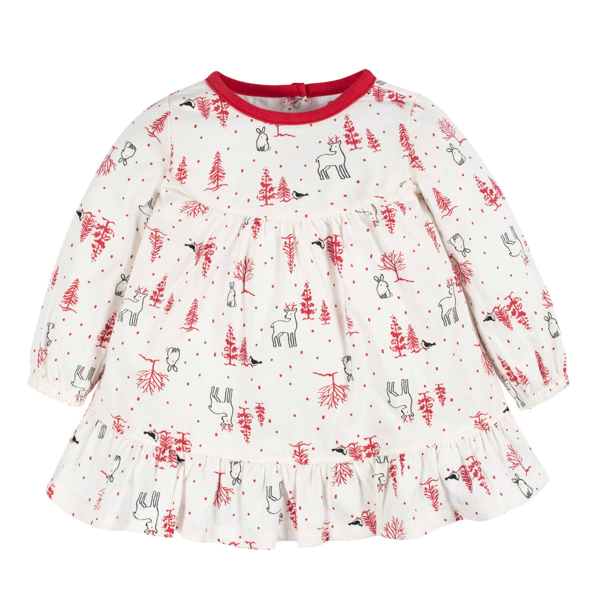 Conjunto Gerber ropa bebé vestido leggings niña algodón-12M