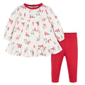 Conjunto Gerber ropa bebé vestido leggings niña algodón-0-3M