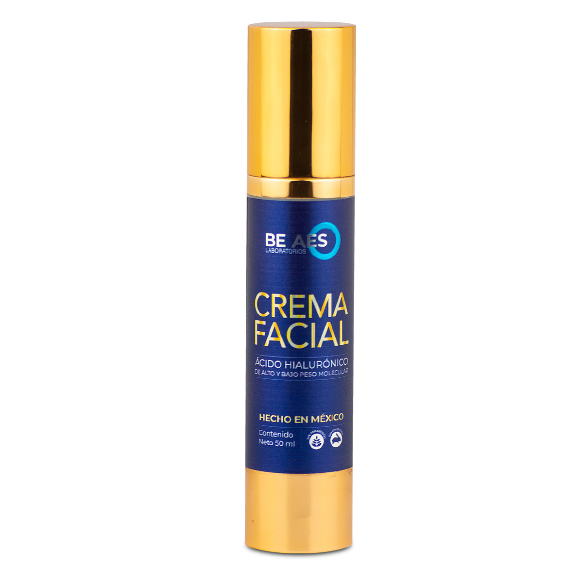 Crema facial BE AES colágeno y ácido hialurónico piel firme