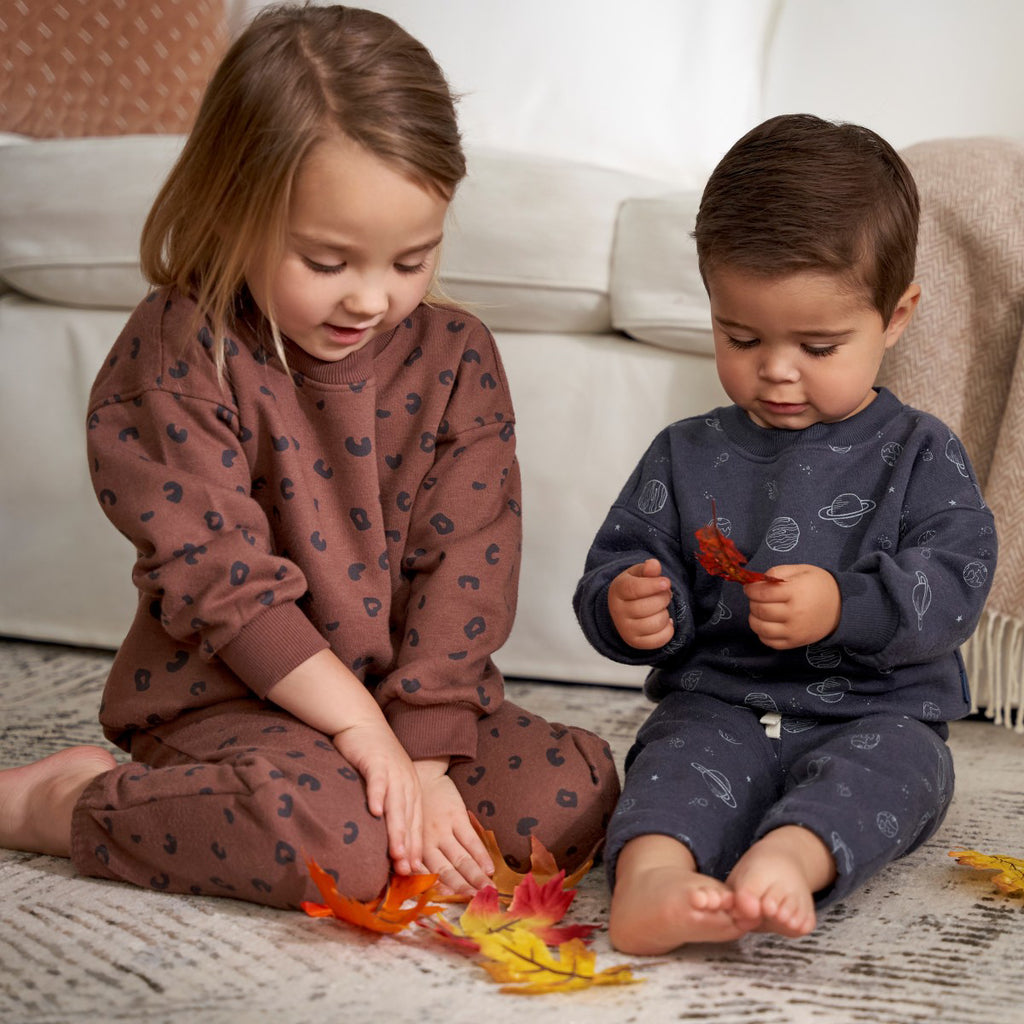 Conjunto Gerber sudadera azul cómoda niña 2 a 5 años-3T