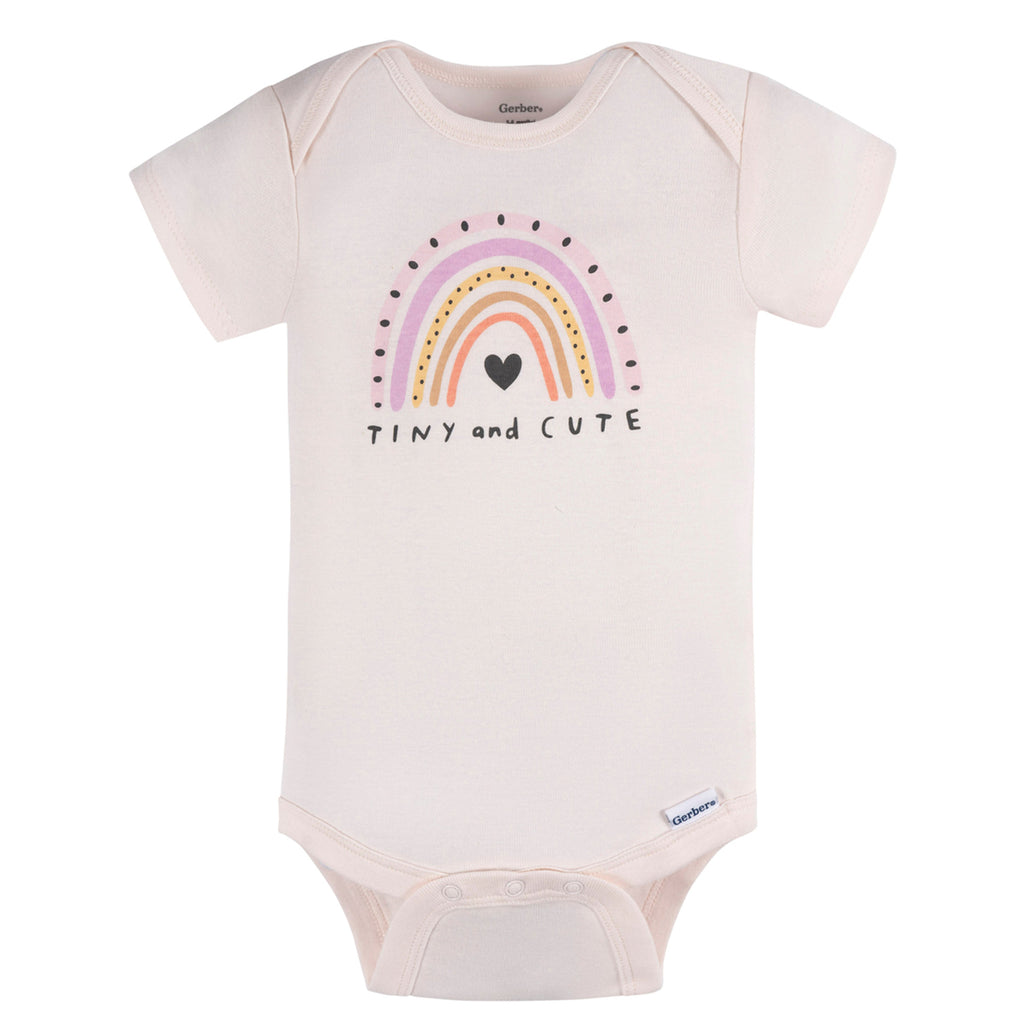 Pañalero Gerber Pack 3 Piezas Body Algodón Ropa Bebé Niña-0M
