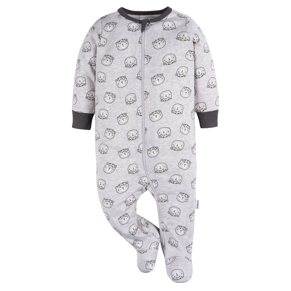 Mameluco Gerber gris bebé niño niña body ropa dormir-6-9M