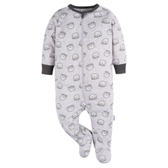 Mameluco Gerber gris bebé niño niña body ropa dormir-3-6M
