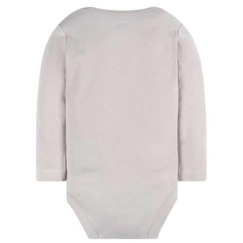 Body Gerber 3 Piezas Blanco Gris Comfy Stretch Bebé