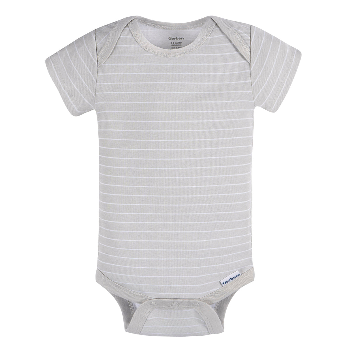 Pañalero Gerber Pack 3 Piezas Body Algodón Ropa Bebé Niño-0M