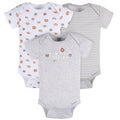Pañalero Gerber Pack 3 Piezas Body Algodón Ropa Bebé Niño-0M