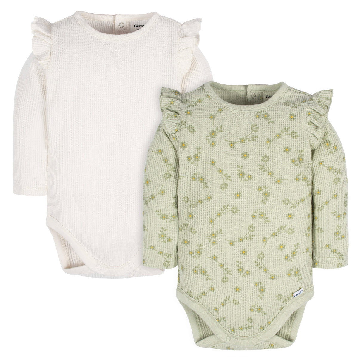 Pañalero Gerber Pack 2 Piezas Body Manga Larga Ropa Bebé-12M