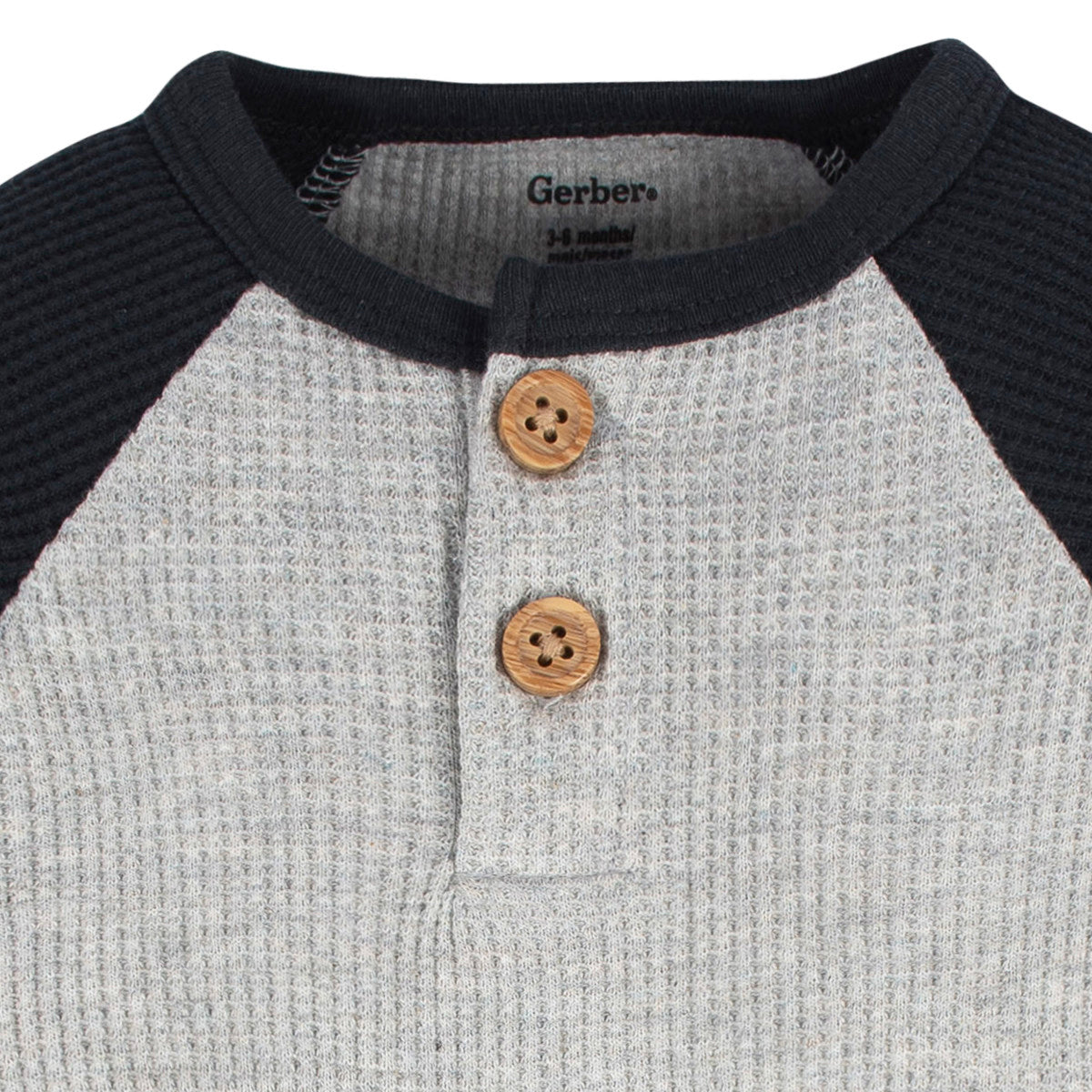 Pañalero Gerber Pack 2 Piezas Body Manga Larga Ropa Bebé-0M