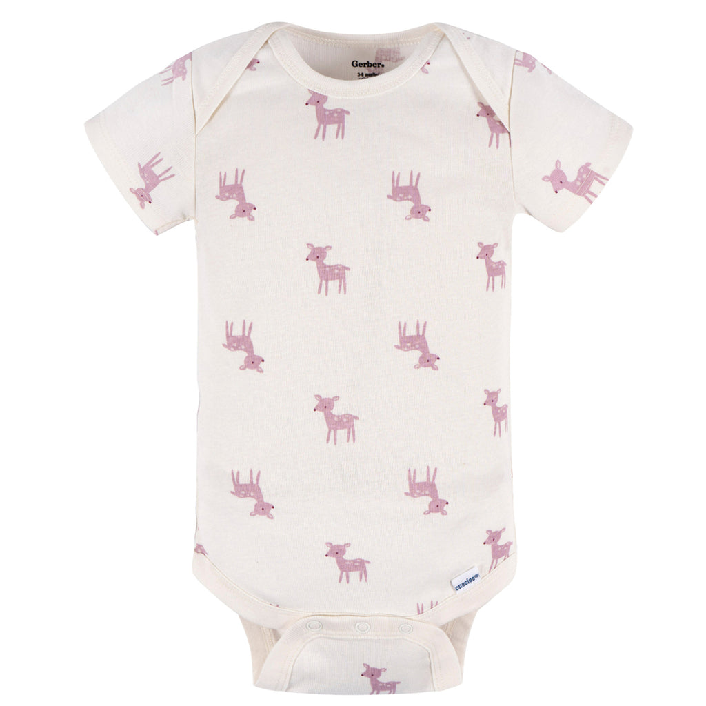 Pañalero Gerber Pack 3 Piezas Body Algodón Ropa Bebé Niña-0-3M