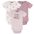 Pañalero Gerber Pack 3 Piezas Body Algodón Ropa Bebé Niña-0M