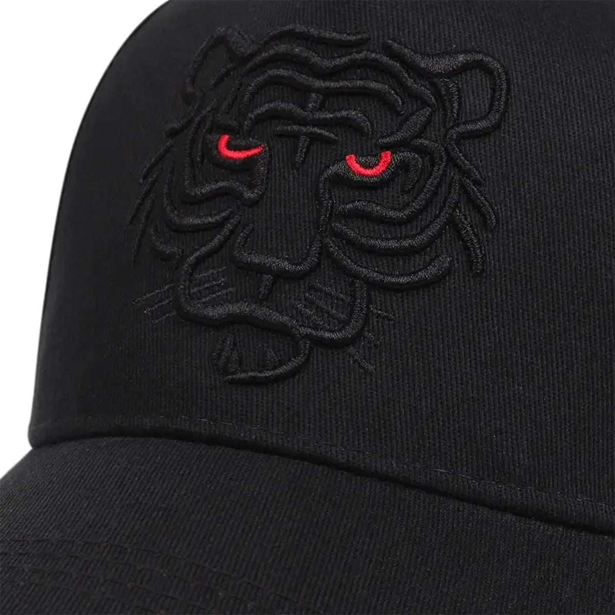 Gorra Negra Tigre Bordado Hip Hop Hombre Ajustable Unisex-Unitalla