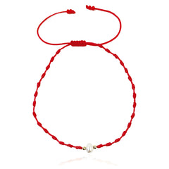 Pulsera roja VANGANIA Perla natural joyería artesanal unisex-Unitalla
