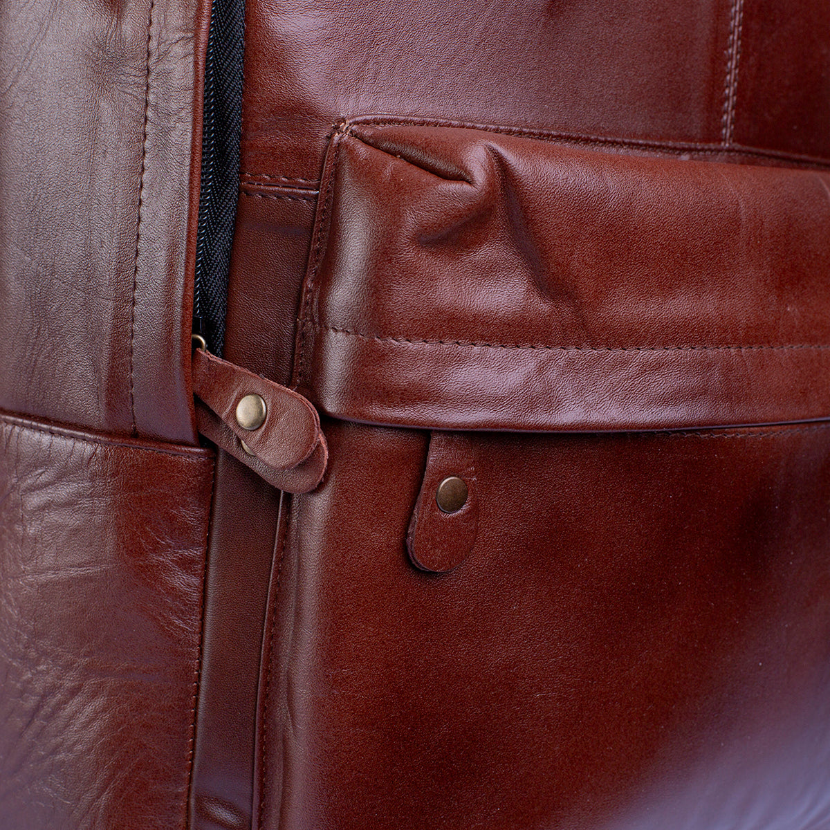 Mochila piel genuina castelli laptop 18 pulgadas hombre