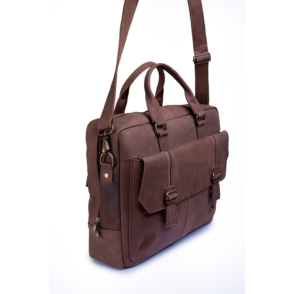 Portafolio piel genuina castelli laptop 18 pulgadas