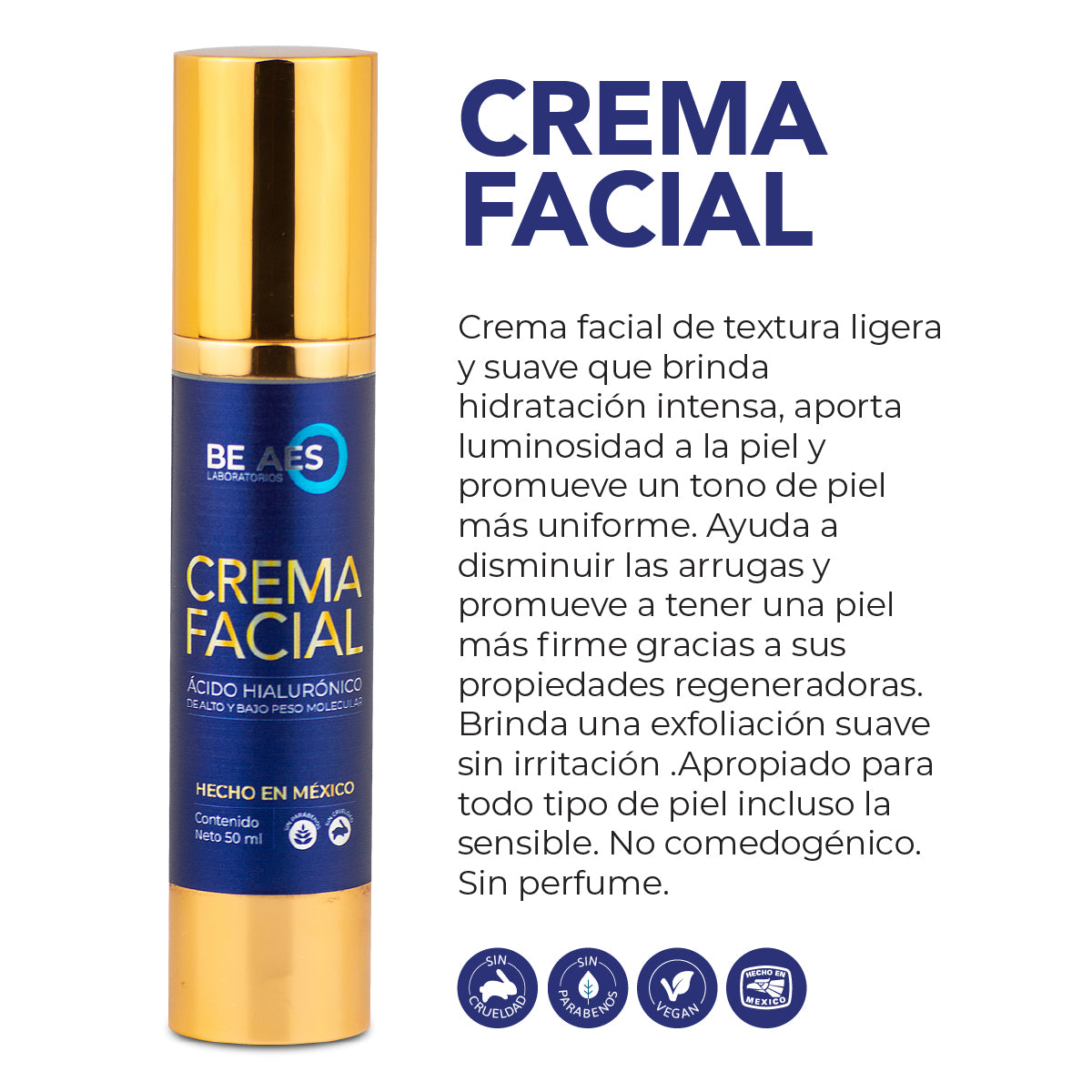 Kit BE AES limpiador crema hidratante y pantalla solar