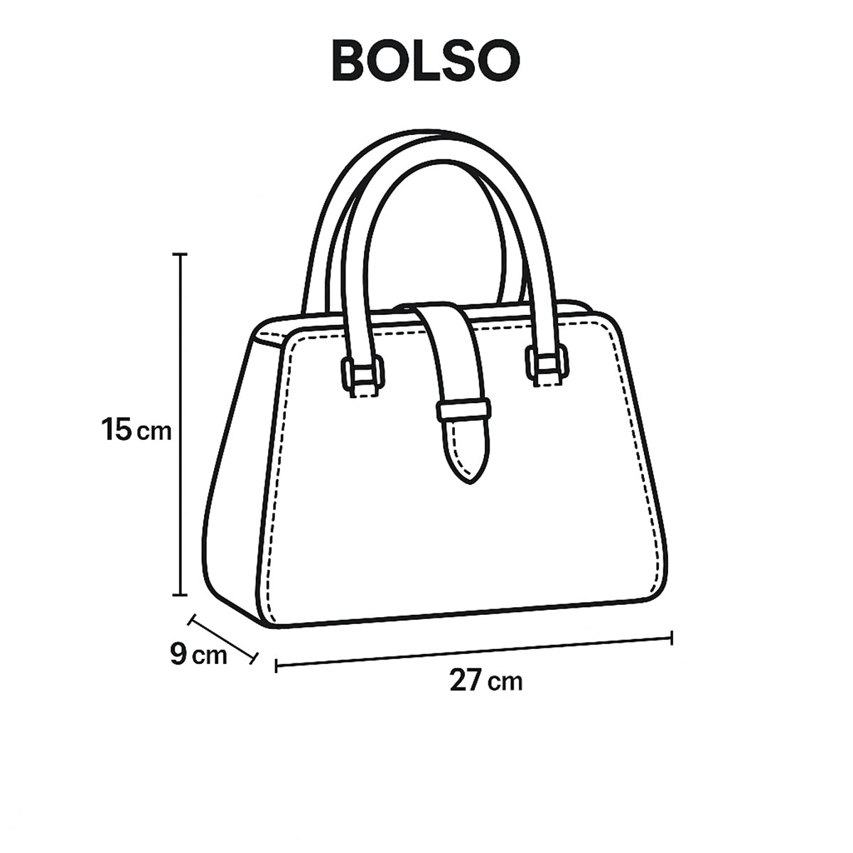 Bolsa castelli dama piel vibora con correa desmontable
