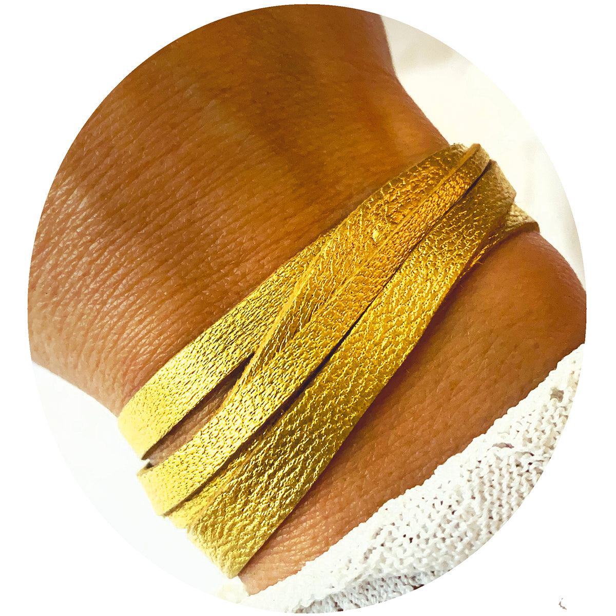 Pulsera intención varias vueltas piel Vangania unisex