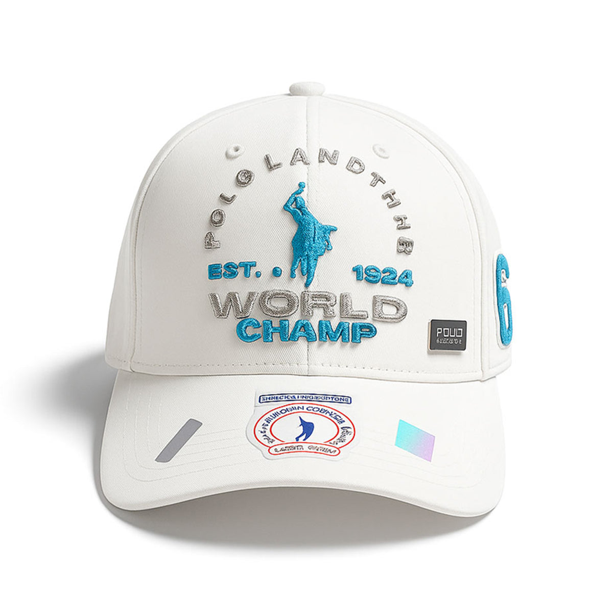 Gorra Polo Landther World Champ Blanca